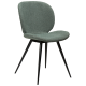 DAN-FORM CLOUD spisebordsstol - Pebble grn boucl stof og sort metal