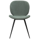 DAN-FORM CLOUD spisebordsstol - Pebble grn boucl stof og sort metal