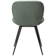 DAN-FORM CLOUD spisebordsstol - Pebble grn boucl stof og sort metal