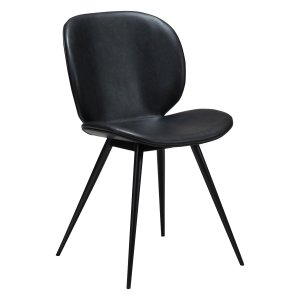 DANFORM Cloud spisebordsstol - Ravn sort kunstlder og sort stl