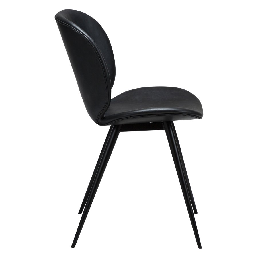 DANFORM Cloud spisebordsstol - Ravn sort kunstlder og sort stl