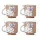 BLOOMINGVILLE Missy Tasse, Braun, Steingut (D8,5xH9 cm, 4er-Set)