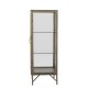 BLOOMINGVILLE Saone Schrank, Messing, gehärtetes Glas (L45xH110xB40 cm)