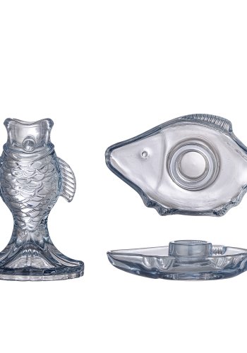 CREATIVE COLLECTION Linley lysestake, bl, glass