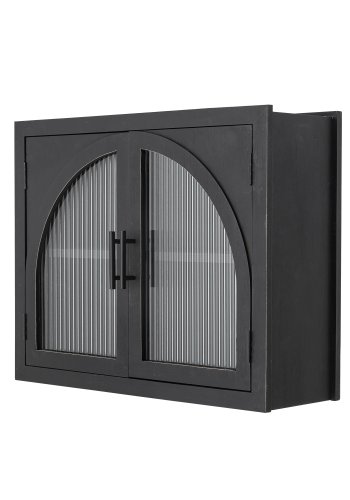 BLOOMINGVILLE Lario skap, svart, furu