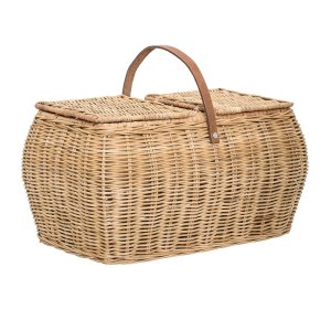 BLOOMINGVILLE Gor Kurv m/Lg, Natur, Rattan, L44xH26xW26 cm