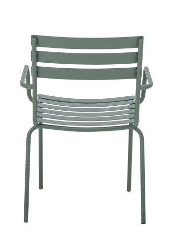 BLOOMINGVILLE Monsi Gartenstuhl, m. Armlehnen, stapelbar - grün verzinktes Eisen