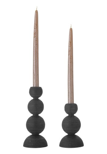 BLOOMINGVILLE Kipp lysestage - sort fyrretr (st af 2)