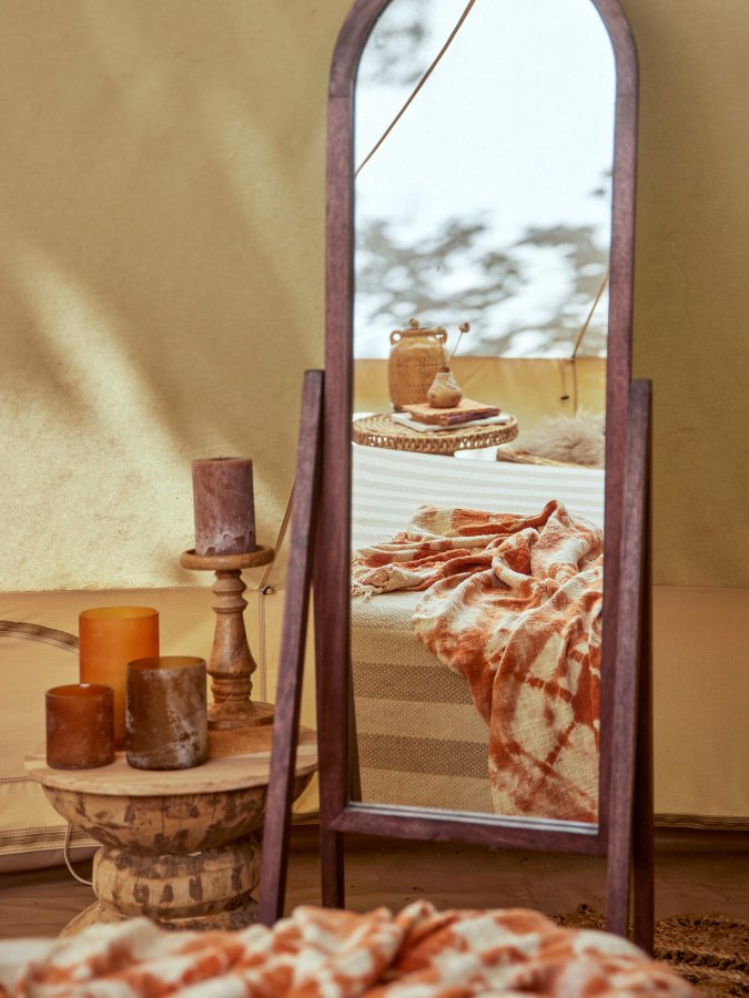 BLOOMINGVILLE Noore Sockelkerzenhalter, Natur, Mango