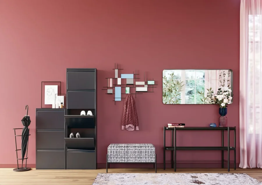 KARE DESIGN Bennet konsolbord, m. hylde - marmor og stl (120x30)