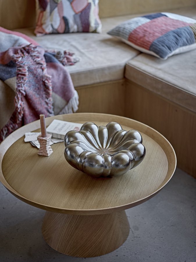 BLOOMINGVILLE Sheeran Schale, Silber, Steingut (D31,5xH14 cm)