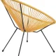 KARE DESIGN Acapulco Yellow lnestol/havestol - gul polyethylen og stl