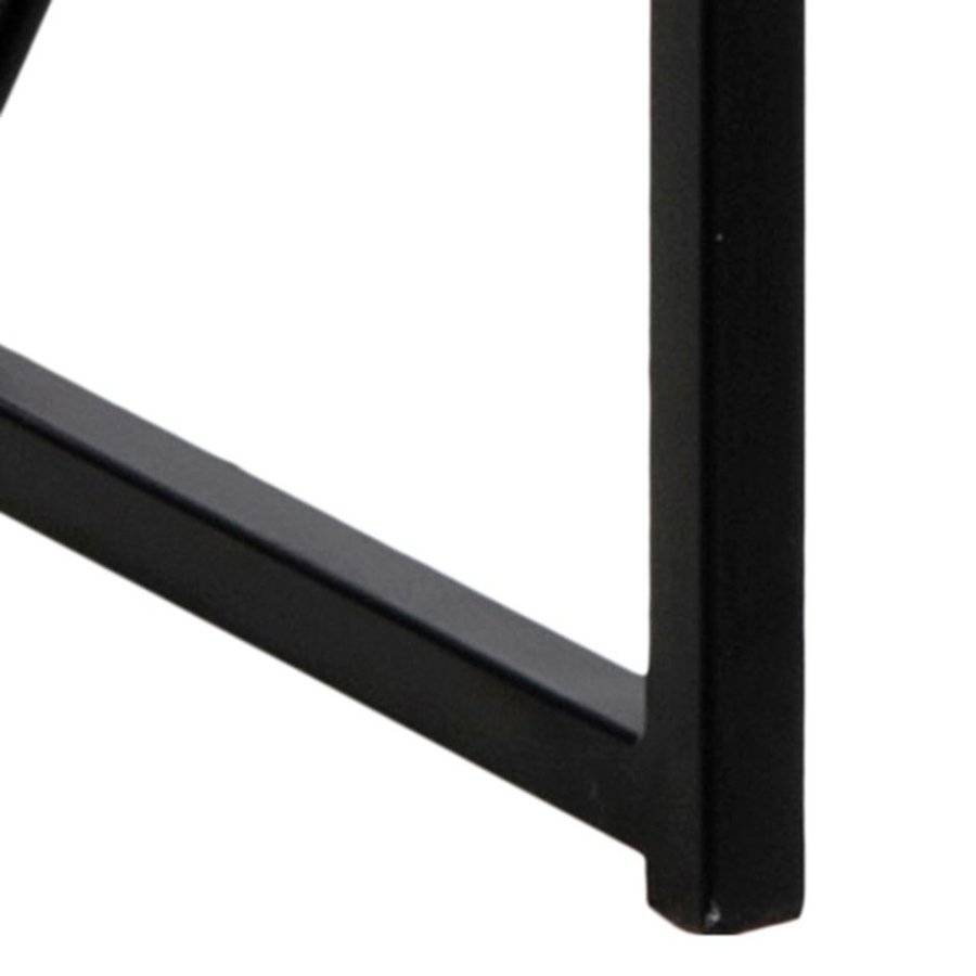 ACT NORDIC Seaford barbord, rektangulr - natur vild eg papir og mat sort stl (120x60)