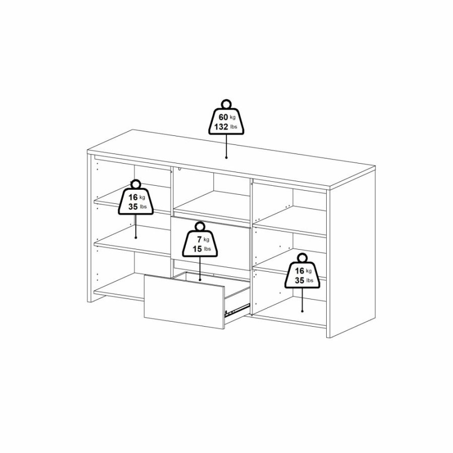 TVILUM Next Sideboard 2 Türen + 2 Schubladen