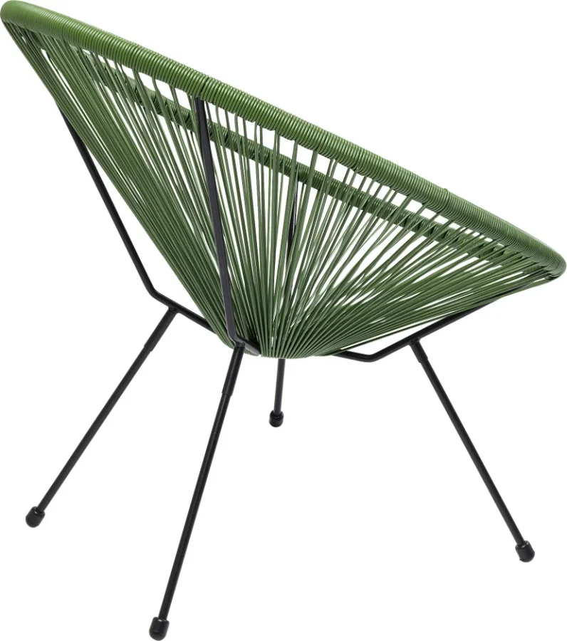 KARE DESIGN Acapulco Green lnestol/havestol - grn polyethylen og stl