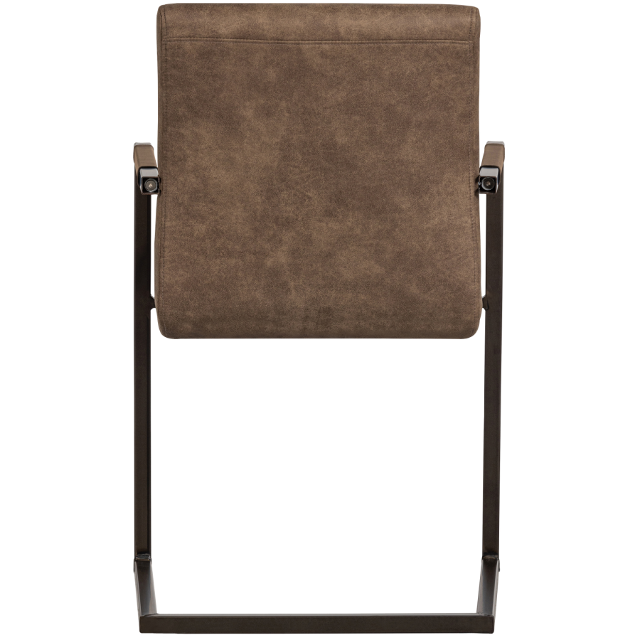 WOOOD BAS SPISESTOL I SKINNLOOK TAUPE