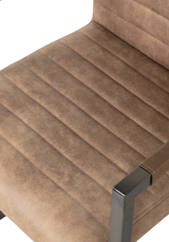 WOOOD BAS SPISESTOL I SKINNLOOK TAUPE