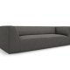 MICADONI Ruby sofa, 3 seter - gr kordflyel og sort plast