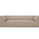 MICADONI Ruby sofa, 3 seter - beige stoff og sort plast