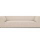 MICADONI Ruby sofa, 3 seter - beige stoff og sort plast