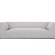 MICADONI Ruby sofa, 3 seter - grtt stoff og sort plast