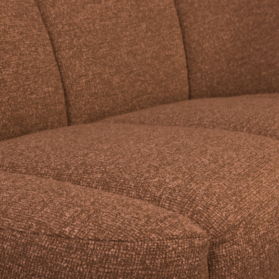 WOOOD Mojo 2-pers. bnk element, hjre - rustbrun meleret boucl