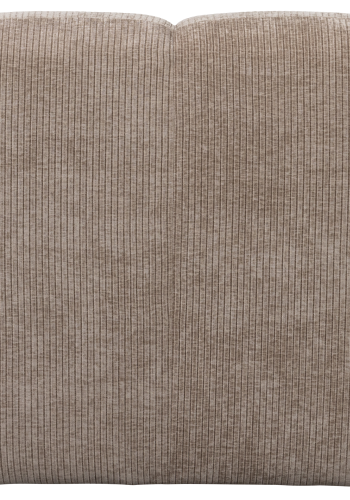 WOOOD MOJO MATBÄNK 84 CM MED RYGGSTÖD I RIBBATT TYG MÖRK SAND