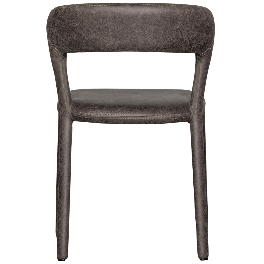 WOOOD NOBLE SPISESTOL I SKINNUTSEENDE SVART/GR