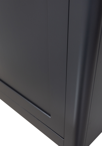 WOOOD GUNNAR VITRINESKAB FYRRETR MAT SORT [fsc]