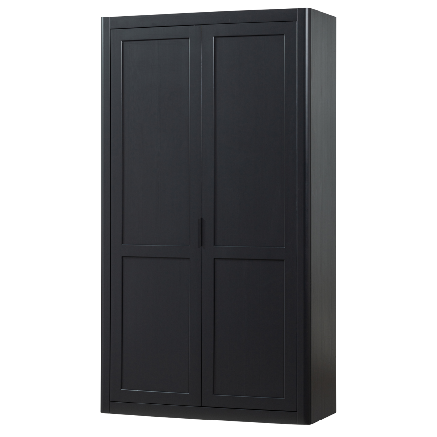 WOOOD GUNNAR OPBEVARINGSSKAB I FYRRETR MAT SORT [fsc]