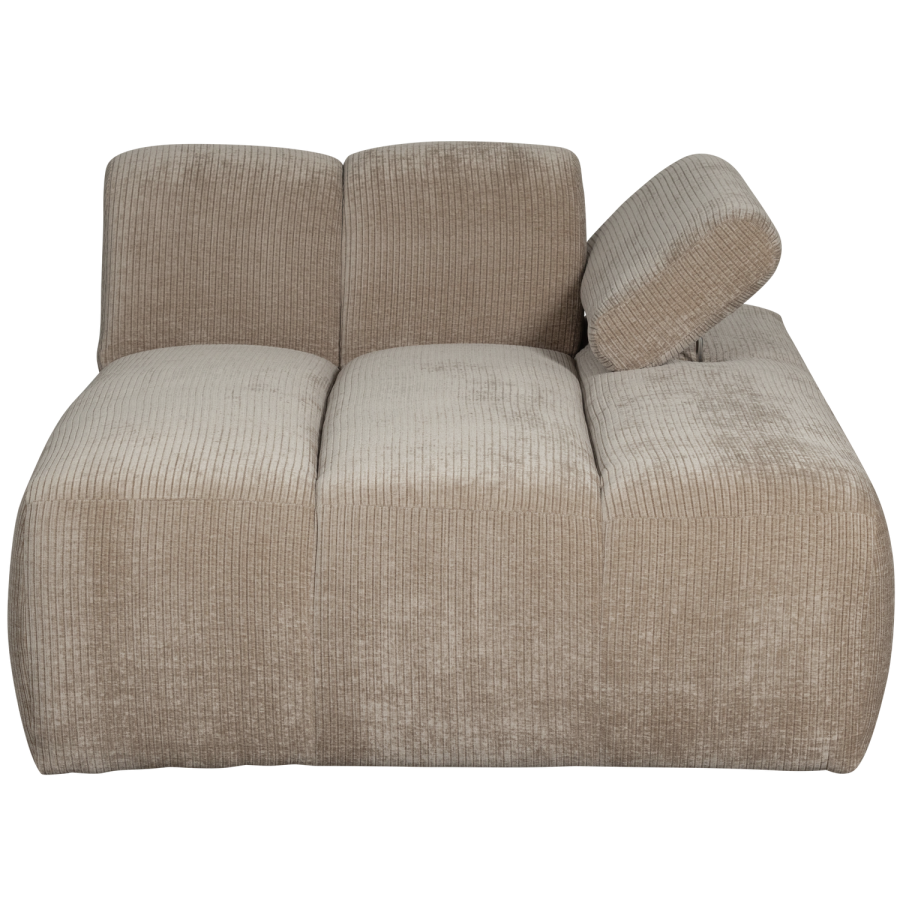 WOOOD MOJO CHAISELONG ELEMENT HJRE RIBE STOF MRK SAND