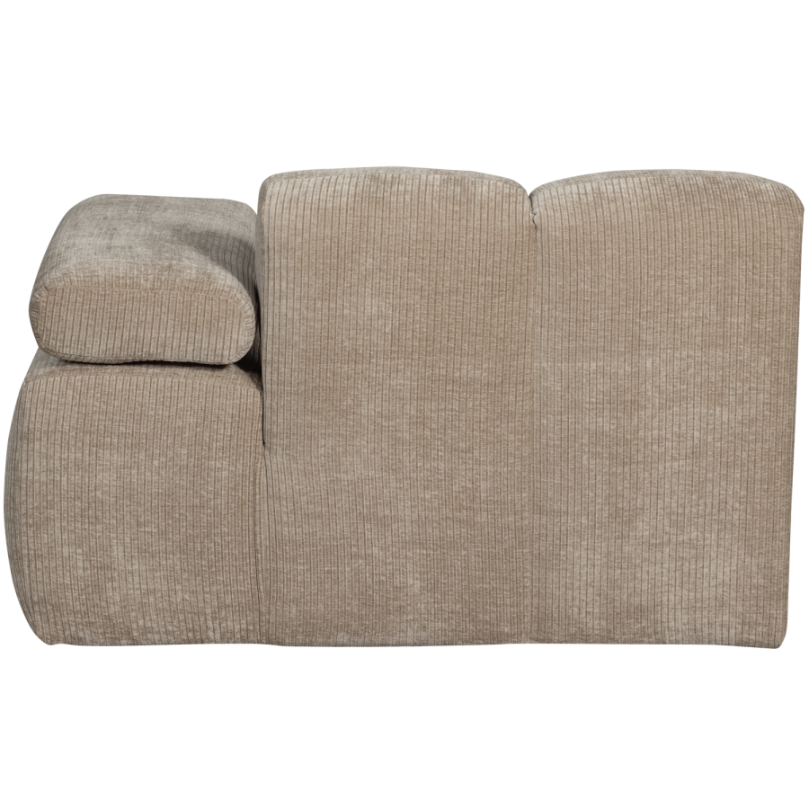 WOOOD MOJO CHAISELONG ELEMENT HJRE RIBE STOF MRK SAND