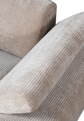 WOOOD MOJO CHAISELONG ELEMENT HJRE RIBE STOF MRK SAND