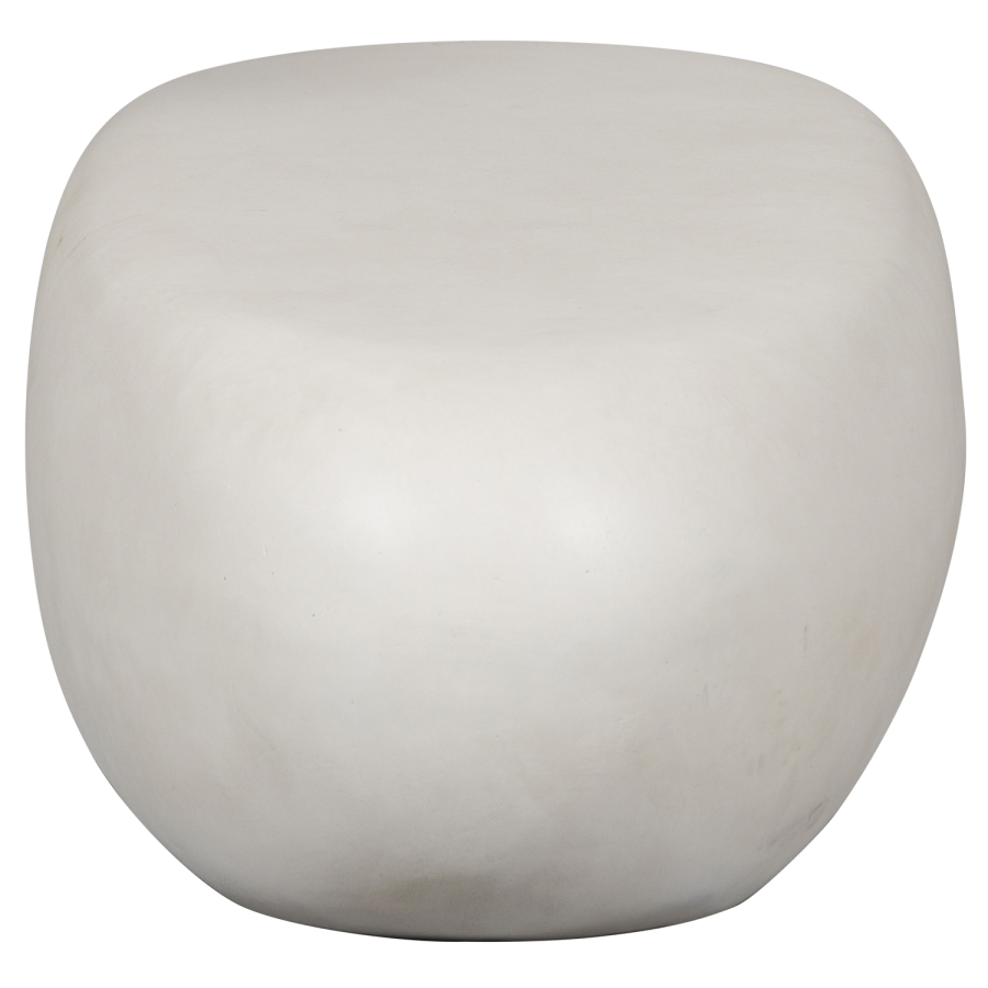 SOFFBORD I TRÄ MED STENSKIVA, VIT 28X100X43CM