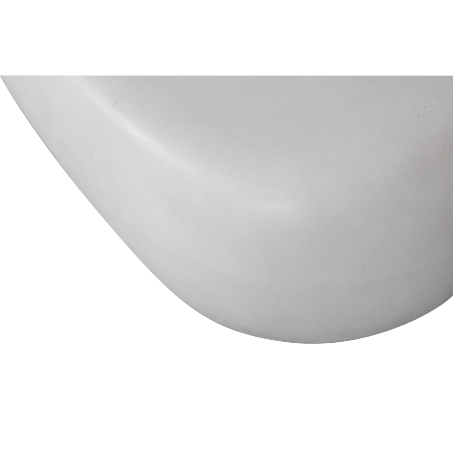 SOFFBORD I TRÄ MED STENSKIVA, VIT 28X100X43CM