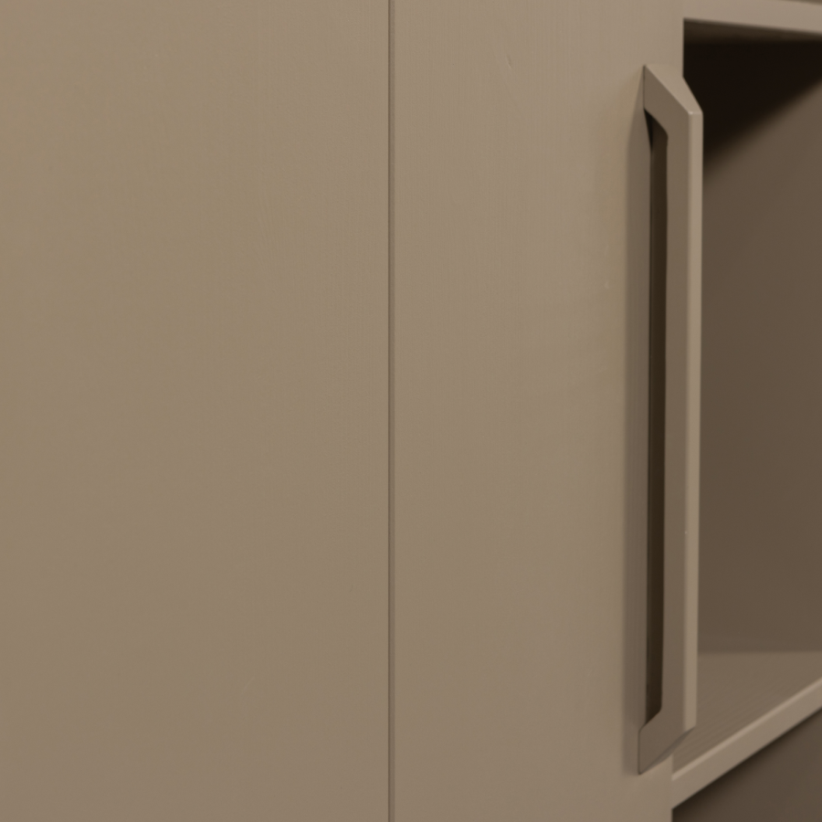 WOOOD Lowen opbevaringsskab, m. 1 lge og 8 hylder - brun fyrretr