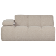 WOOOD MOJO 1,5-personers sofa med armln, venstre, boucle, beige meleret