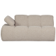 WOOOD MOJO 1,5-personers sofa med armln, venstre, boucle, beige meleret