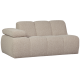 WOOOD MOJO 1,5-personers sofa med armln, venstre, boucle, beige meleret