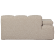 WOOOD MOJO 1,5-personers sofa med armln, venstre, boucle, beige meleret