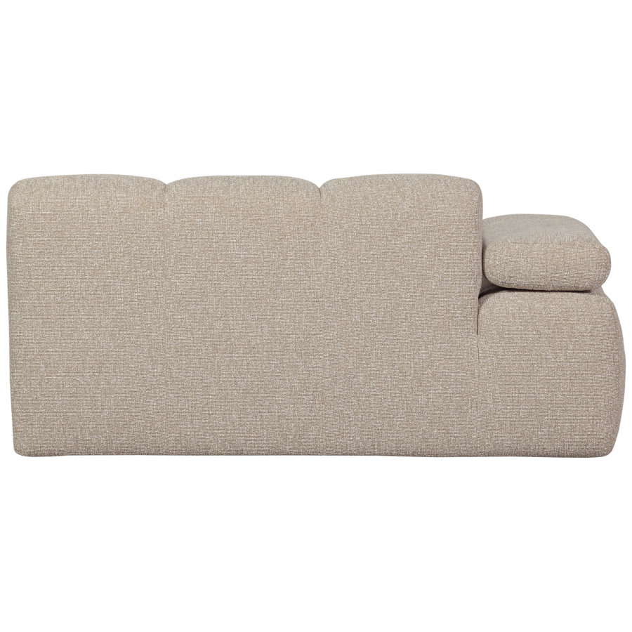 WOOOD MOJO 1,5-personers sofa med armln, venstre, boucle, beige meleret