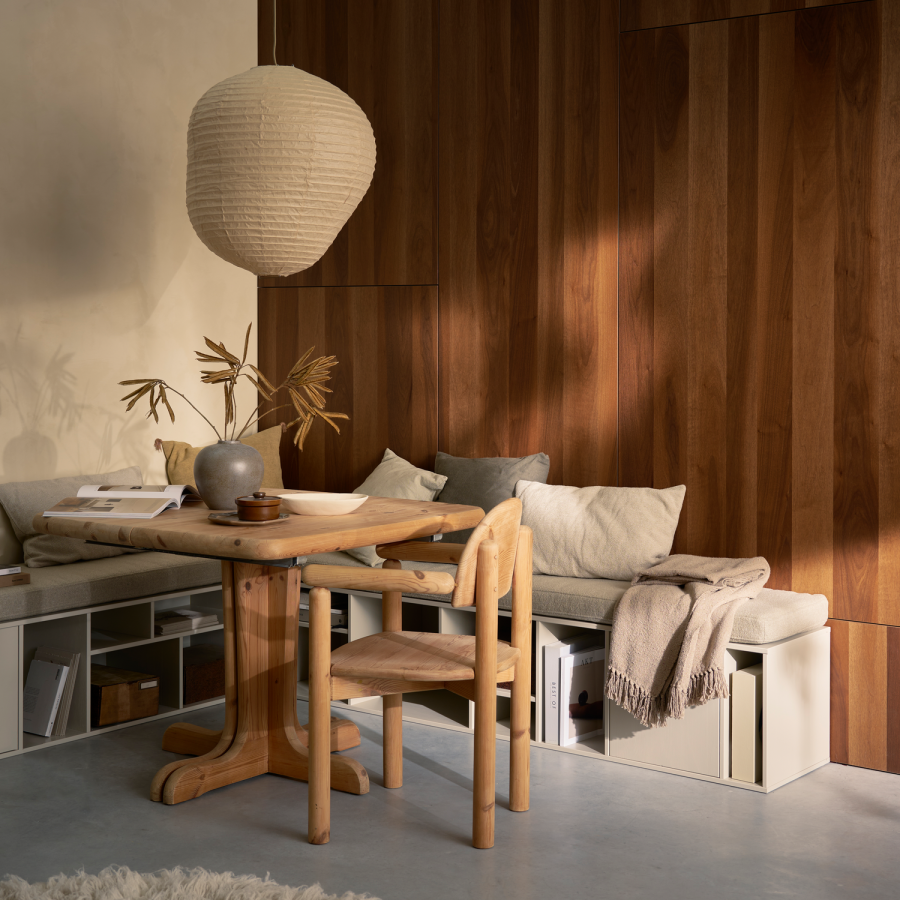 WOOOD LETTERBA(N)K XL-BÄNK I FURU INKLUSIVE DYNA [fsc]