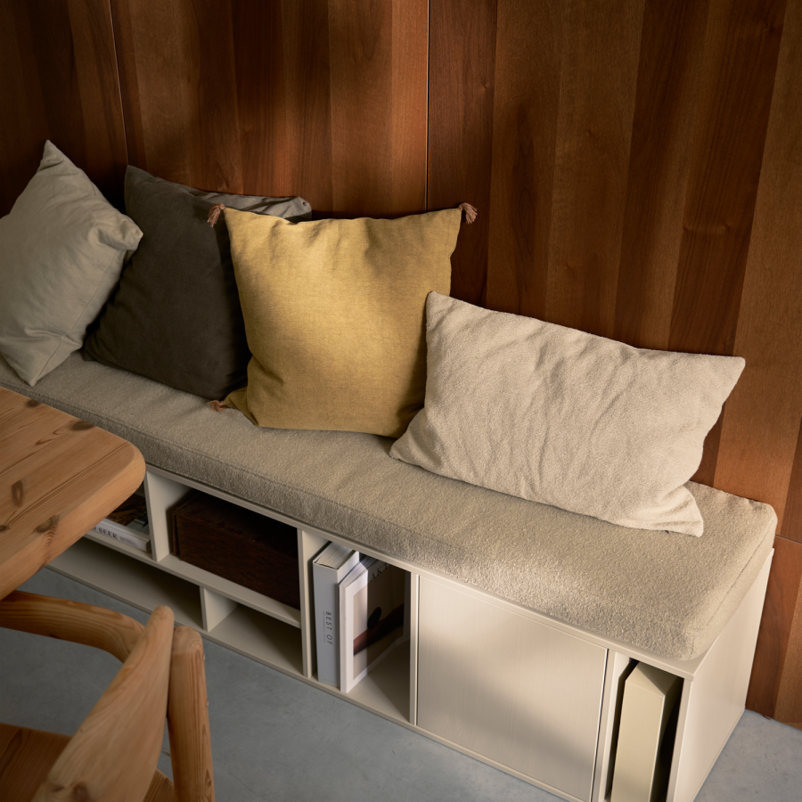 WOOOD LETTERBA(N)K XL-BÄNK I FURU INKLUSIVE DYNA [fsc]