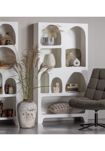 WOOOD Caz skab, Bred - hvid krydsfinér