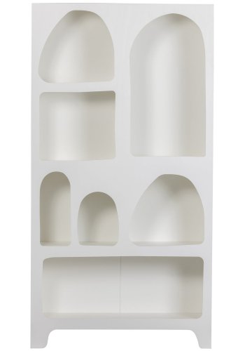 WOOOD Caz skab, Bred - hvid krydsfinér