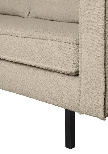WOOOD Rodeo 2,5 pers. sofa - beige bouclé