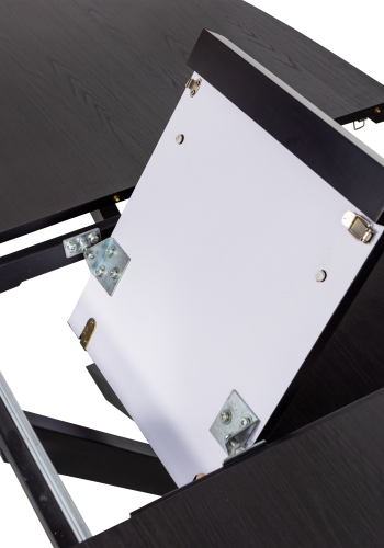 WOOOD ARROS SPISEBORD MED UDTRKKELSE 180-220X90CM MDF SORT