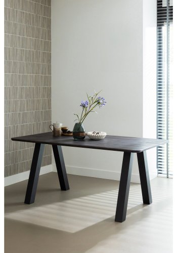 WOOOD Tablo Utrecht bordben - svart metall