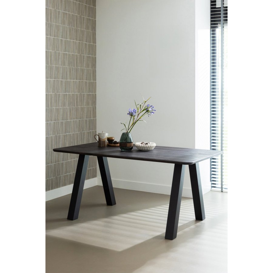 WOOOD Tablo Utrecht bordben - svart metall