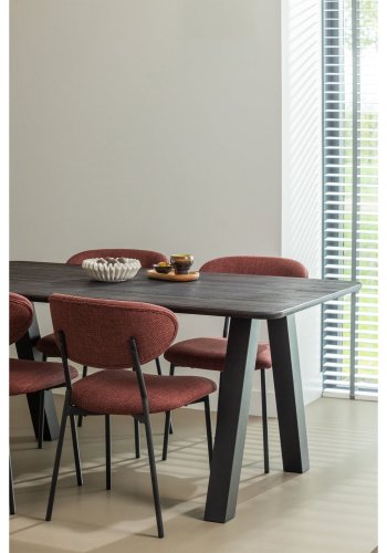 WOOOD Tablo Utrecht bordben - svart metall